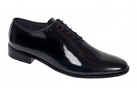 Reducere 38 Pantofi barbati negri lacuiti eleganti din piele naturala RGKR201LN